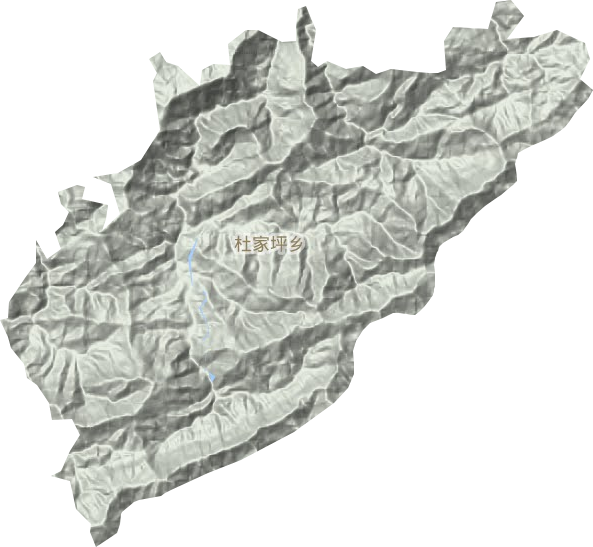 杜家坪鄉(xiāng)地形圖