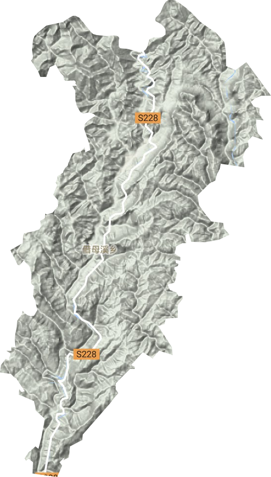 借母溪鄉地形圖