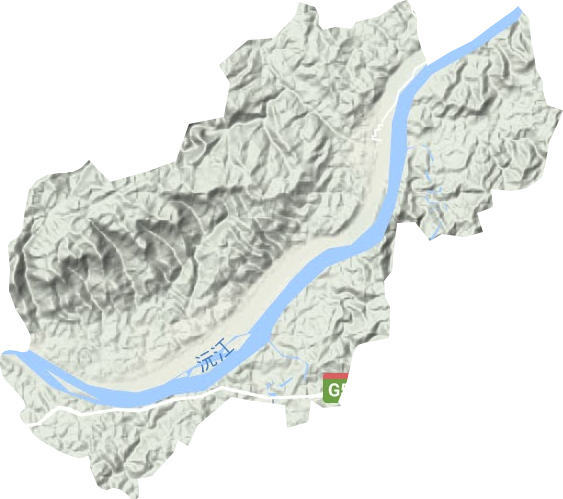盤古鄉地形圖