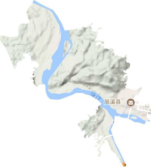 辰陽鎮地形圖
