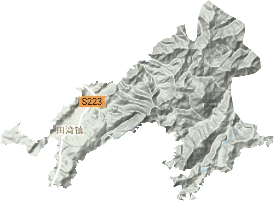 田灣鎮地形圖