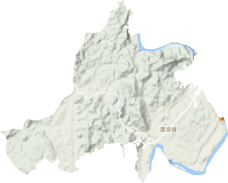 潭灣鎮(zhèn)地形圖