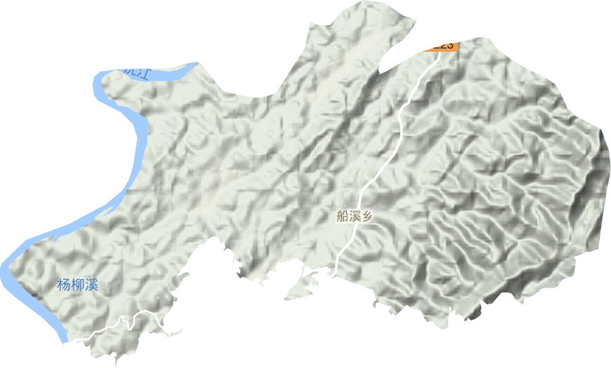 船溪鄉地形圖