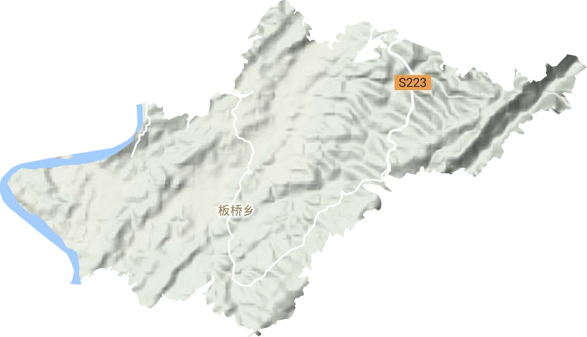 板橋鄉(xiāng)地形圖