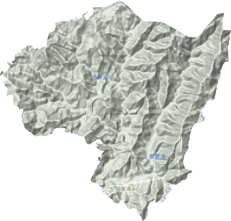 伍家灣鄉(xiāng)地形圖