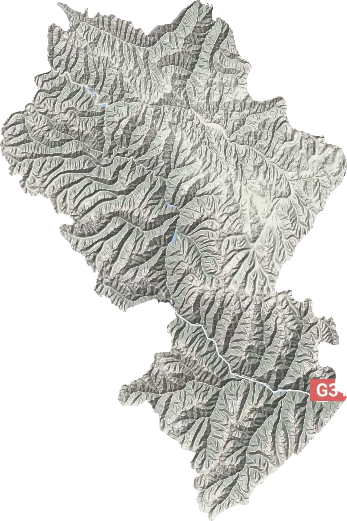 壤塘縣地形圖