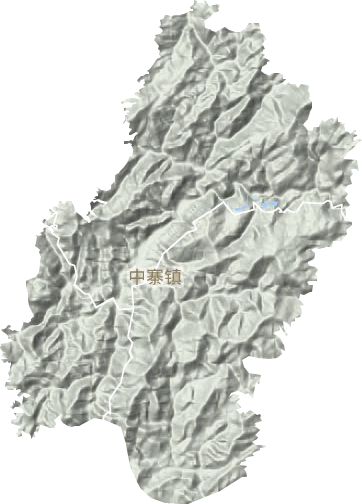 中寨鎮地形圖