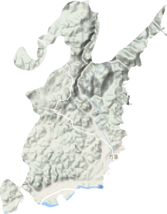 方家屯鄉地形圖