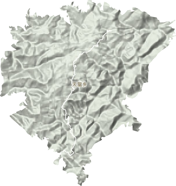 天堂鄉地形圖