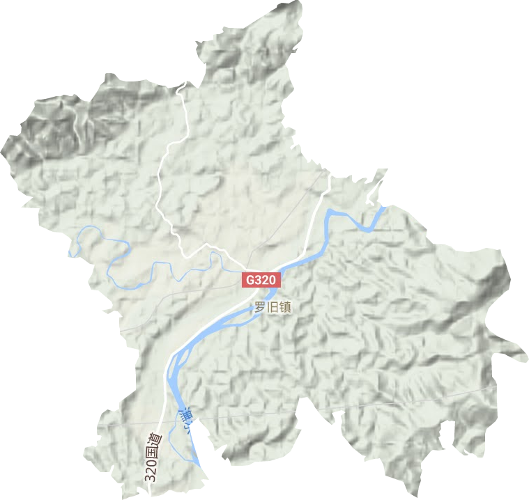 羅舊鎮(zhèn)地形圖
