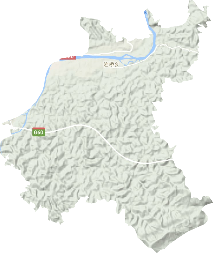 巖橋鄉地形圖