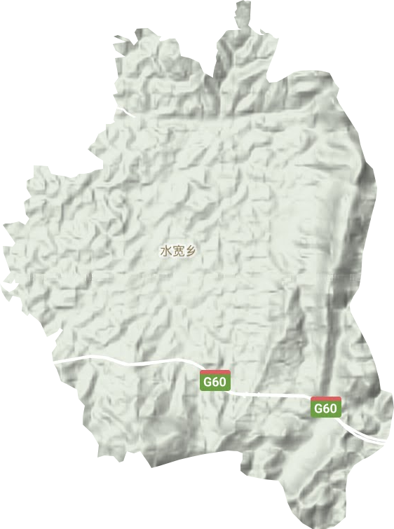 水寬鄉地形圖