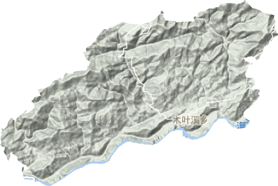 木葉溪鄉地形圖