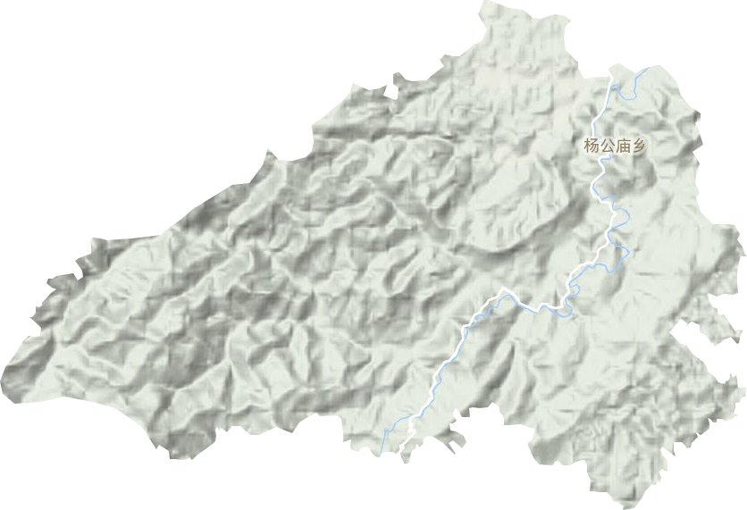 楊公廟鄉地形圖