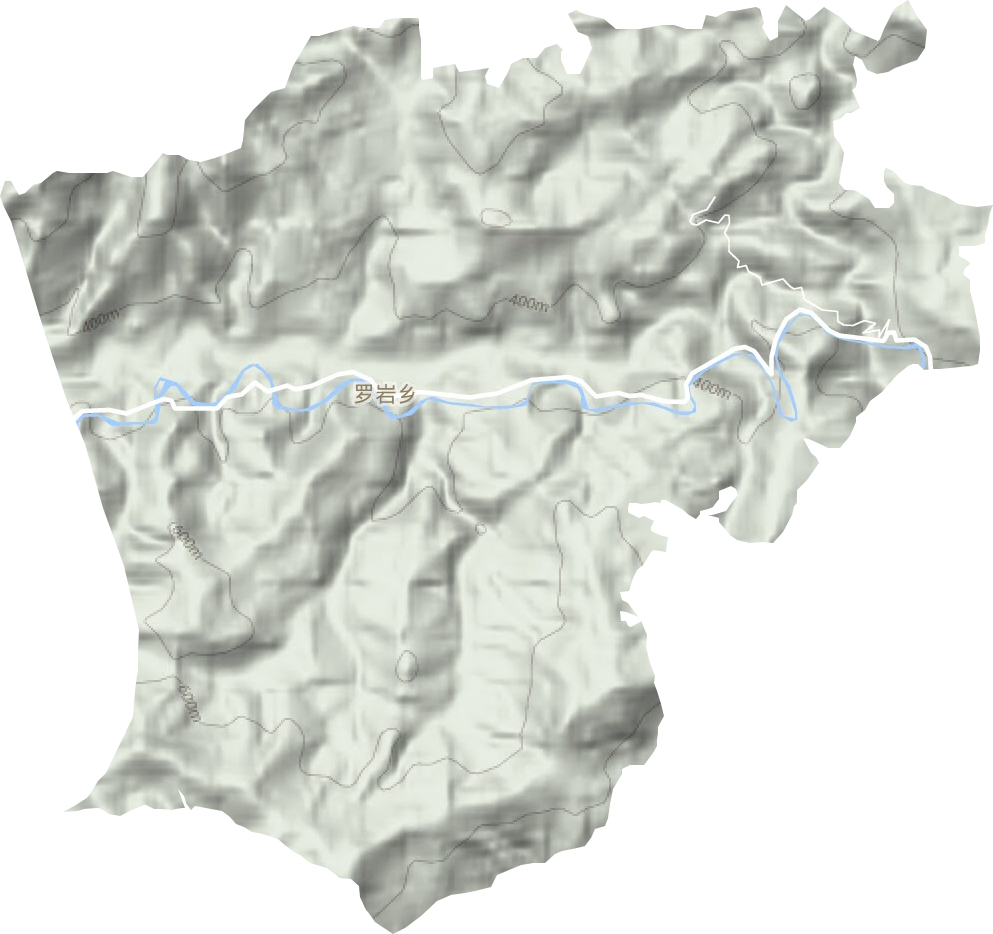 羅巖鄉(xiāng)地形圖