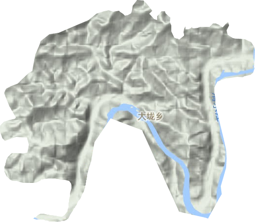 大垅鄉地形圖