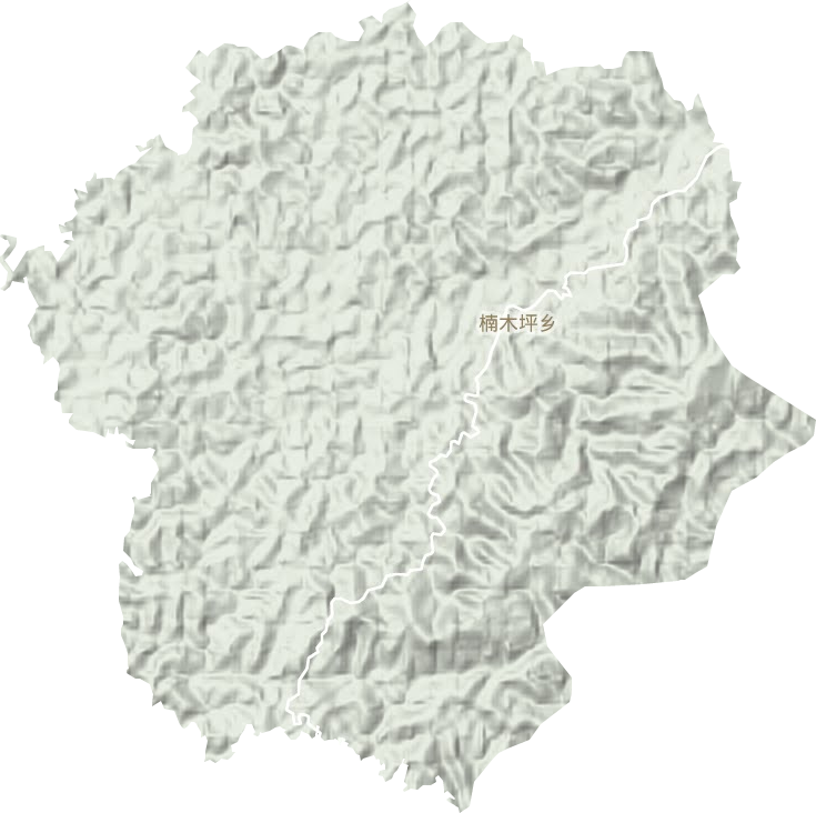 楠木坪鄉地形圖