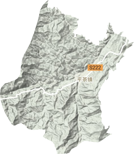 平茶鎮地形圖