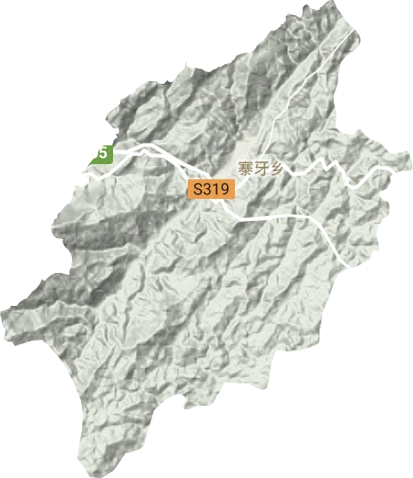 寨牙鄉地形圖