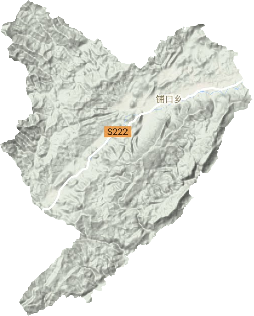 鋪口鄉地形圖