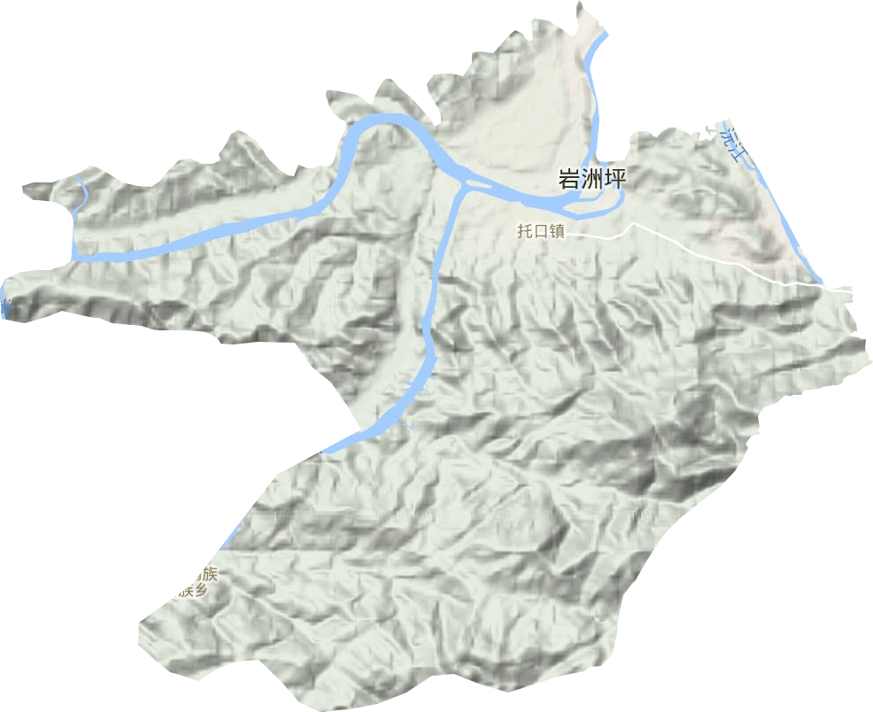 托口鎮地形圖