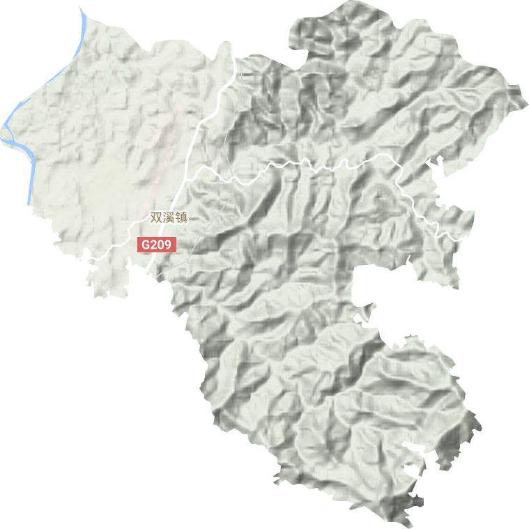 雙溪鎮地形圖