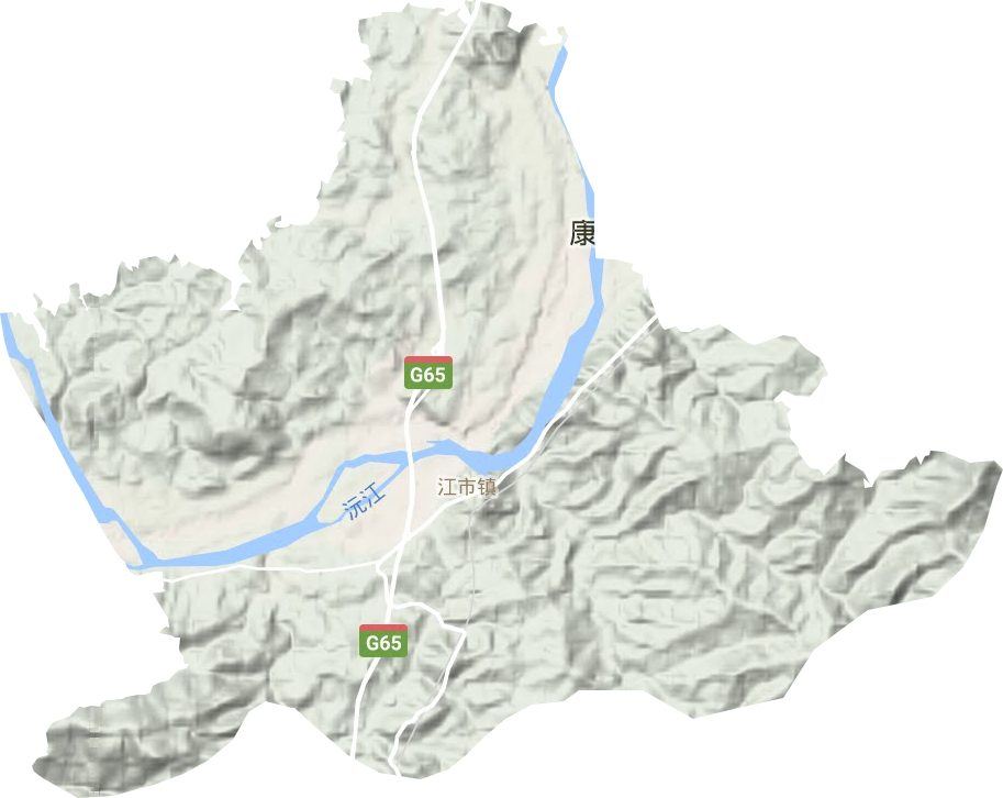 江市鎮(zhèn)地形圖