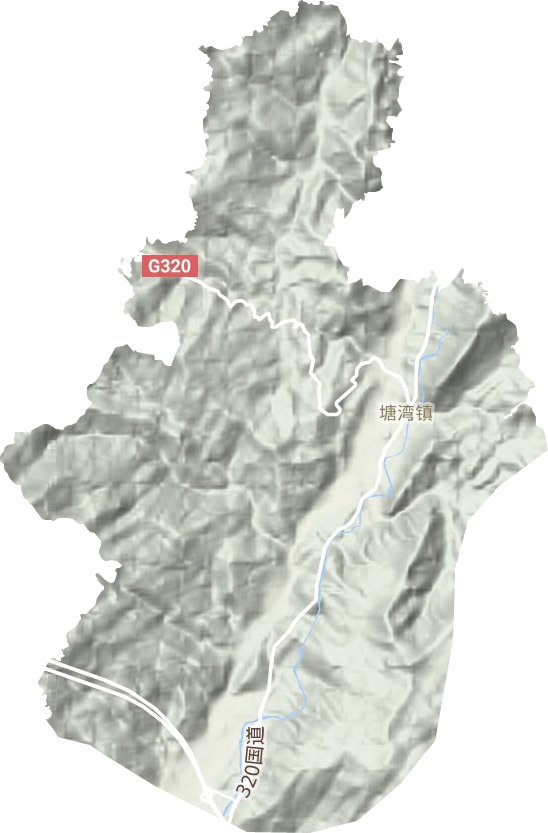 塘灣鎮地形圖