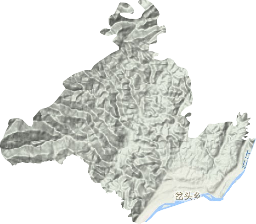岔頭鄉地形圖