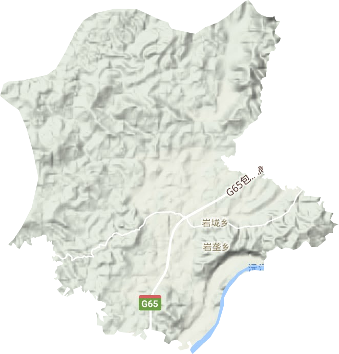 巖垅鄉地形圖