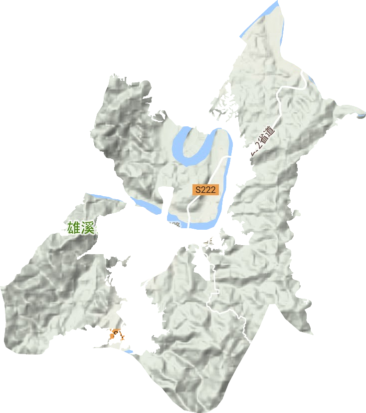 桂花園鄉(xiāng)地形圖