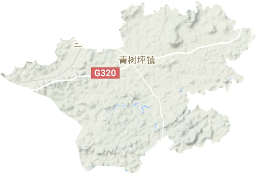 青樹坪鎮(zhèn)地形圖