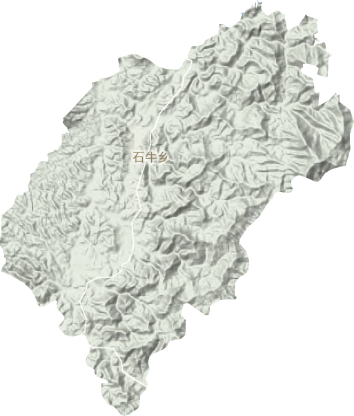 石牛鄉(xiāng)地形圖