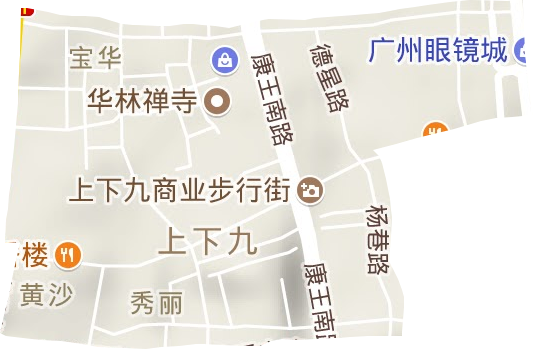 華林街道地形圖