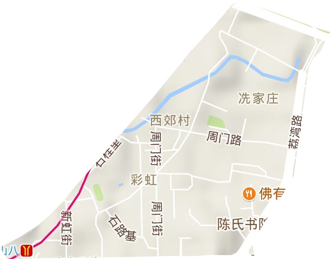 彩虹街道地形圖