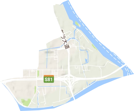 東沙街道地形圖