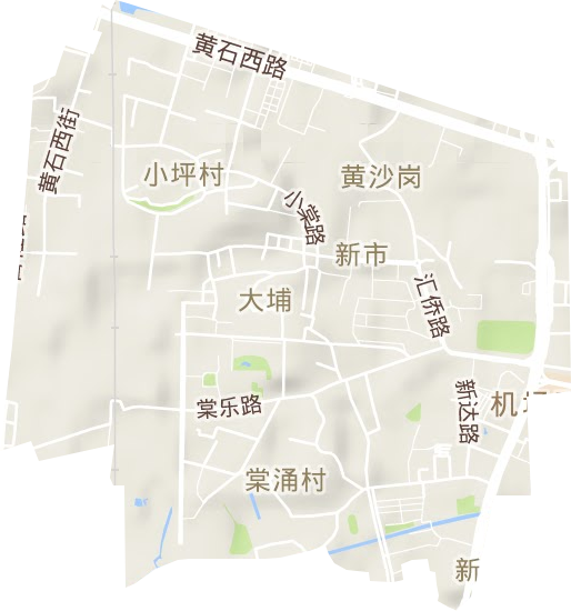 新市街道地形圖