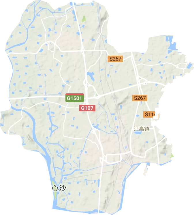 江高鎮地形圖