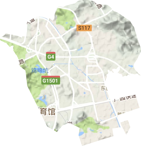 東區(qū)街道地形圖