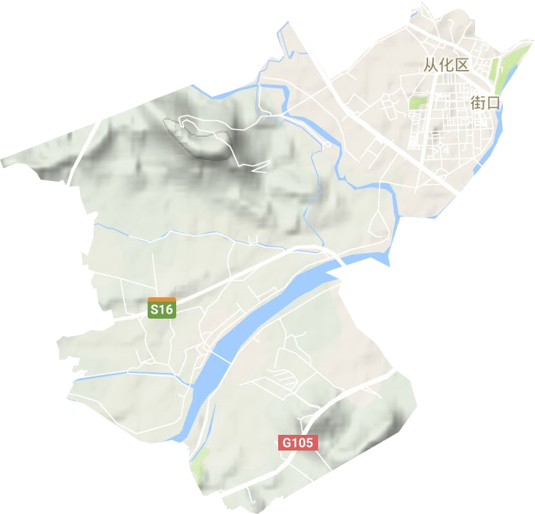 街口街道地形圖