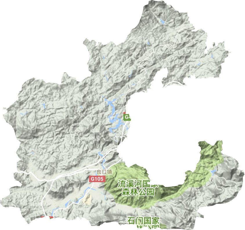 良口鎮(zhèn)地形圖