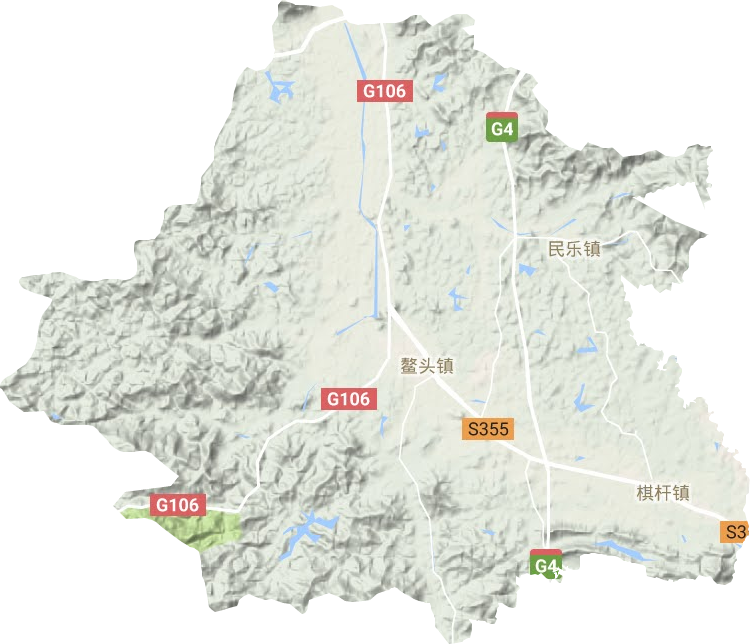 鰲頭鎮地形圖