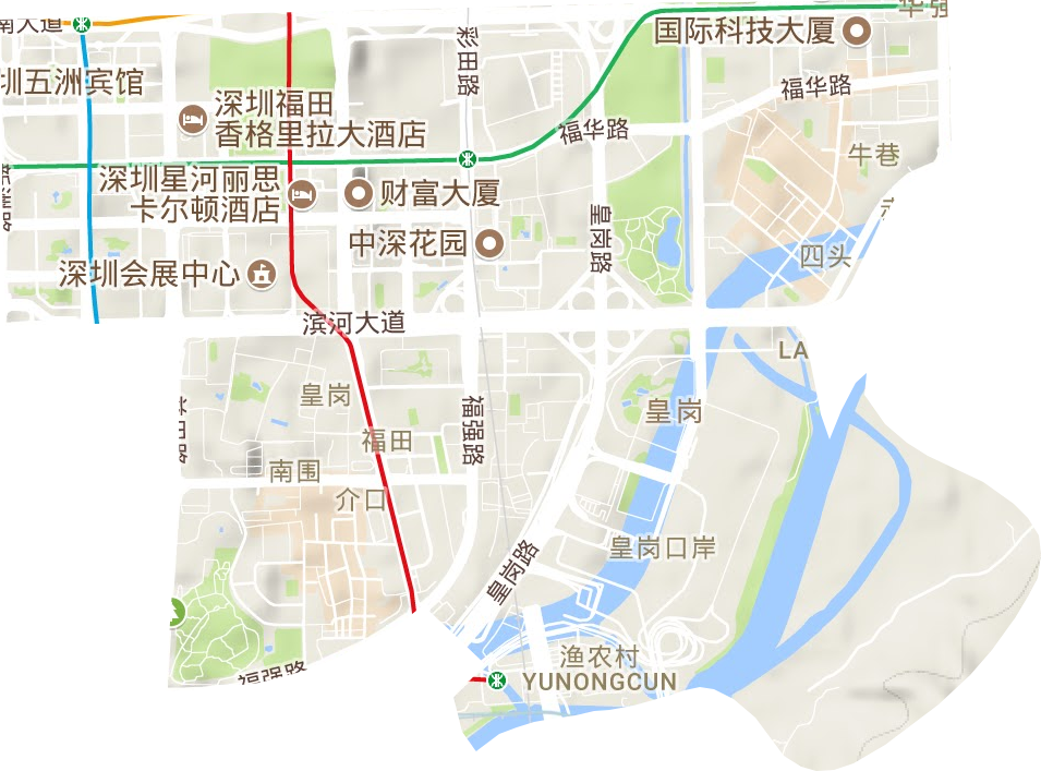 福田街道地形圖