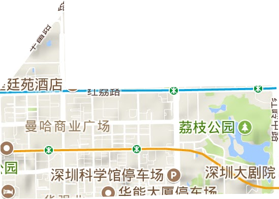 華強(qiáng)北街道地形圖