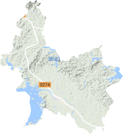 龍勝鎮(zhèn)地形圖