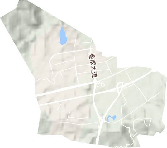 翠山湖新區(qū)地形圖
