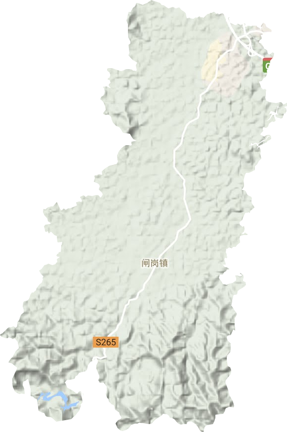 閘崗鎮地形圖