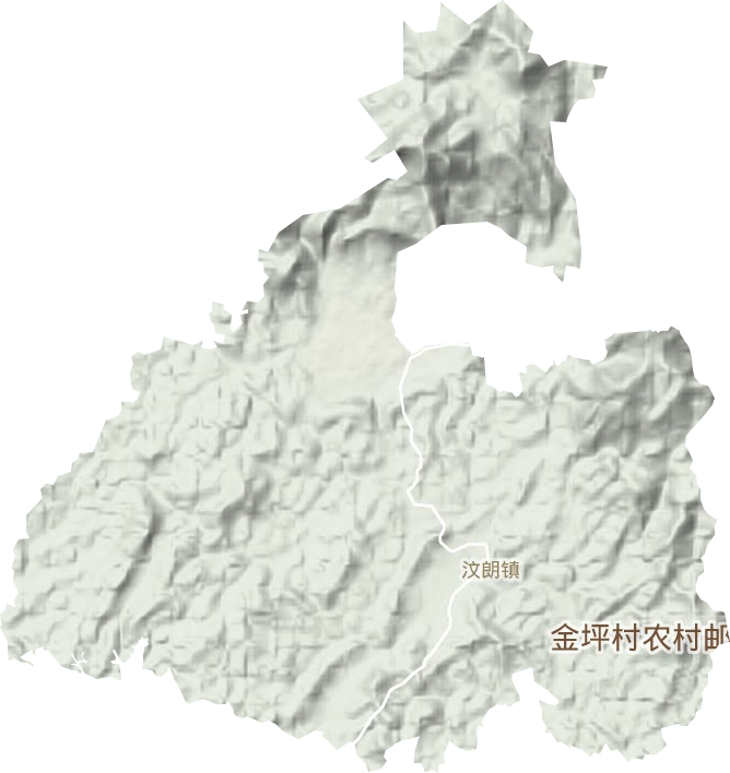 汶朗鎮地形圖