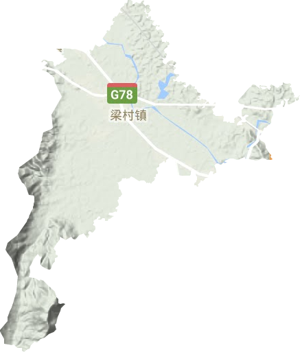 梁村鎮(zhèn)地形圖