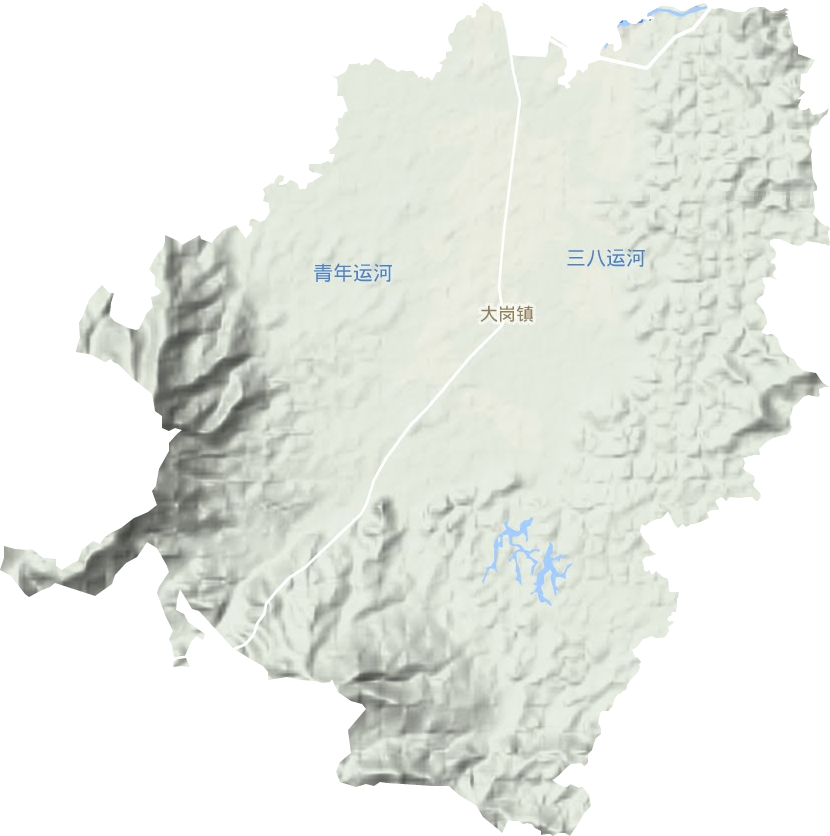 大崗鎮地形圖